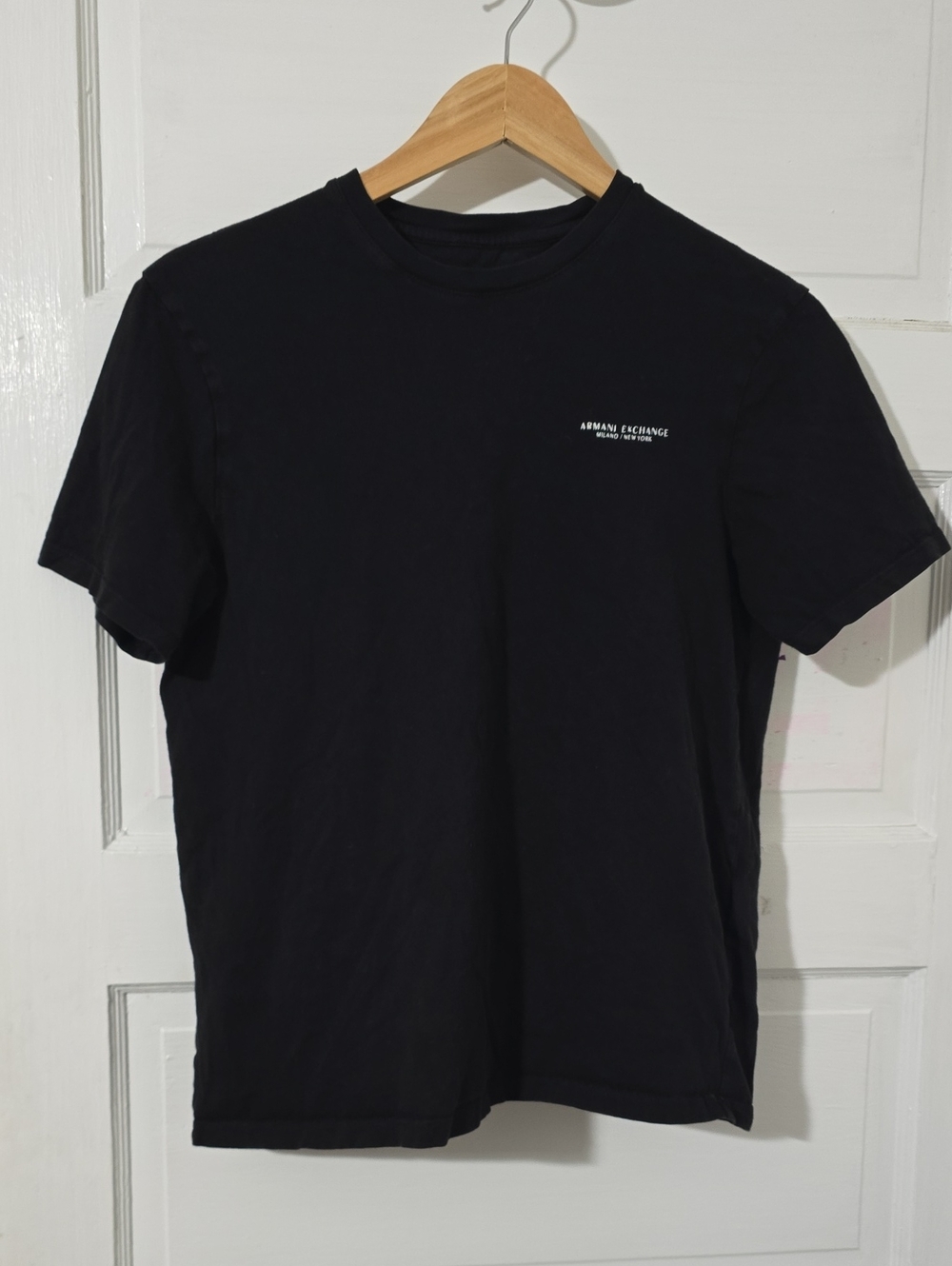 Armani Exchange Black Men's Short-Sleeve Logo Tee